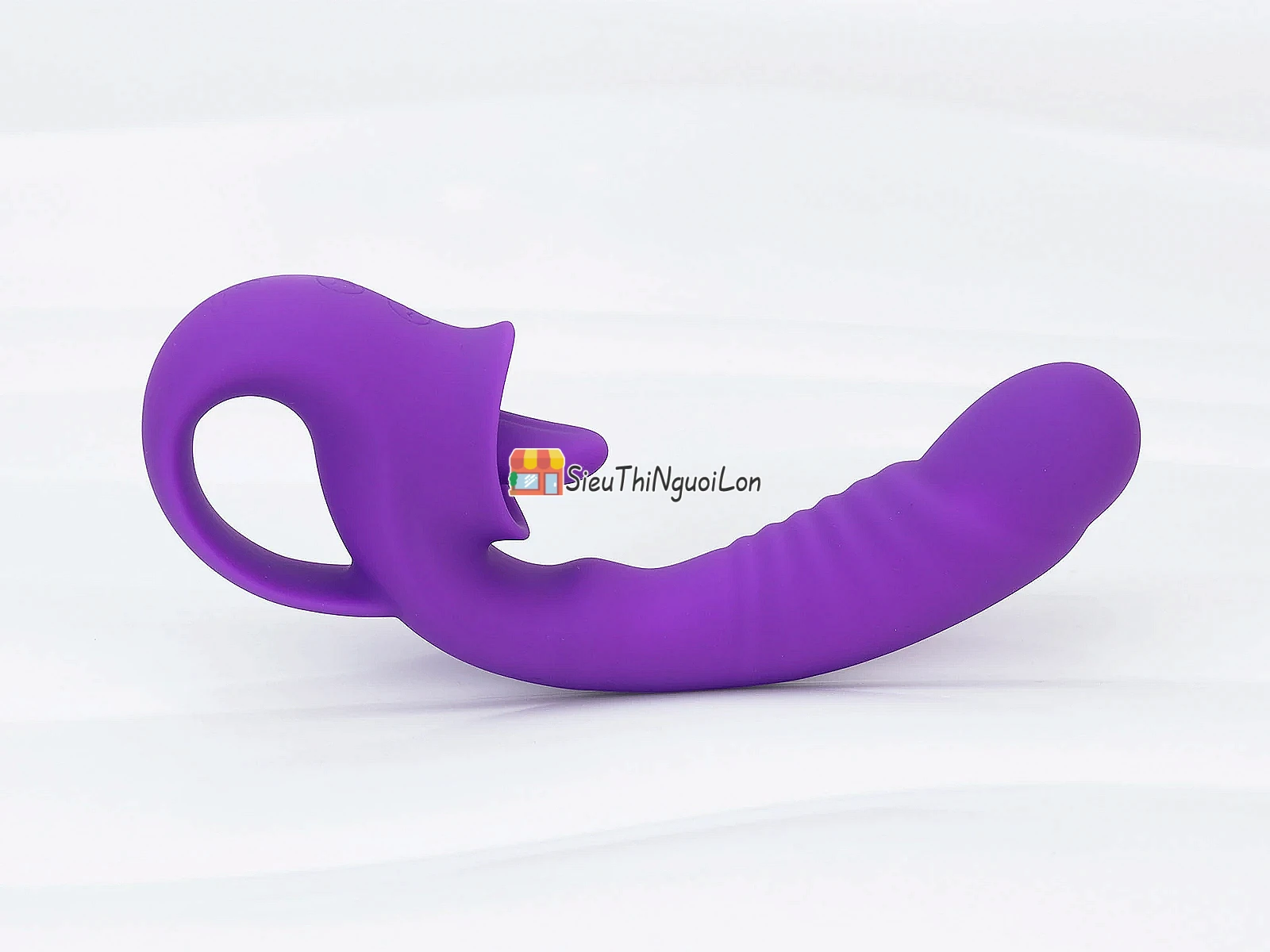 Dương vật giả rung liếm lưỡi 2 trong 1 mang đến trải nghiệm đa điểm