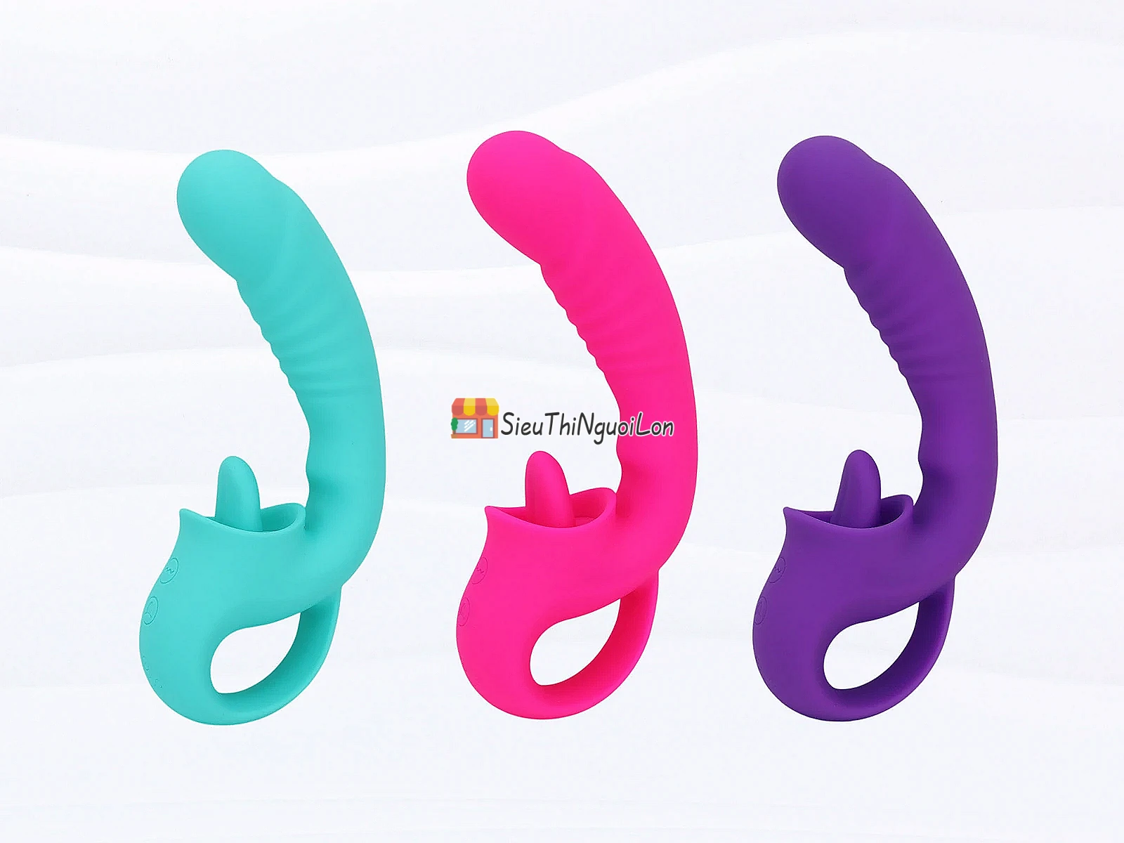 Dương vật giả rung liếm lưỡi 2 trong 1 mang đến trải nghiệm đa điểm