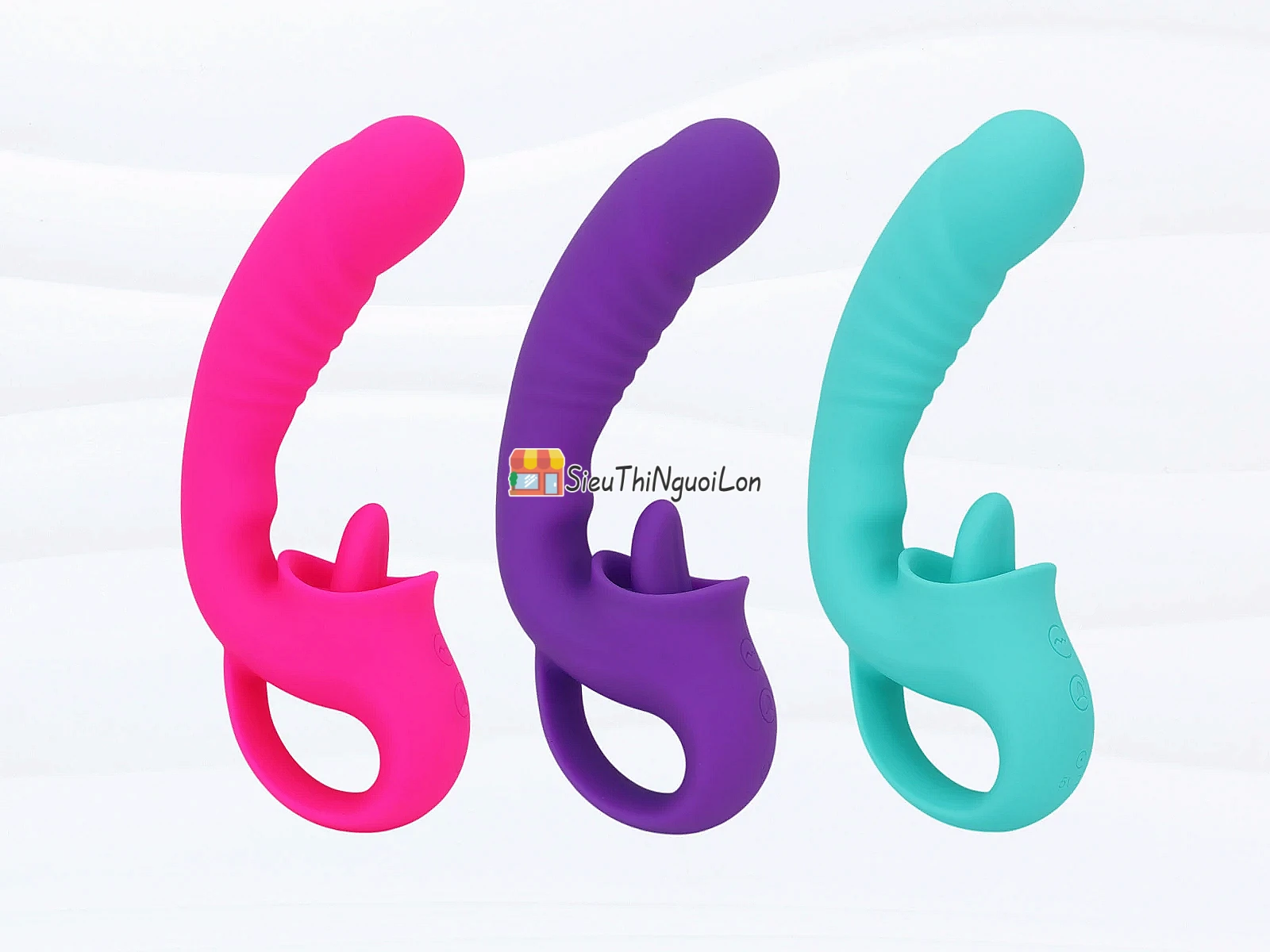Dương vật giả Tongue Licking rung liếm lưỡi 2 trong 1 mang đến trải nghiệm đa điểm