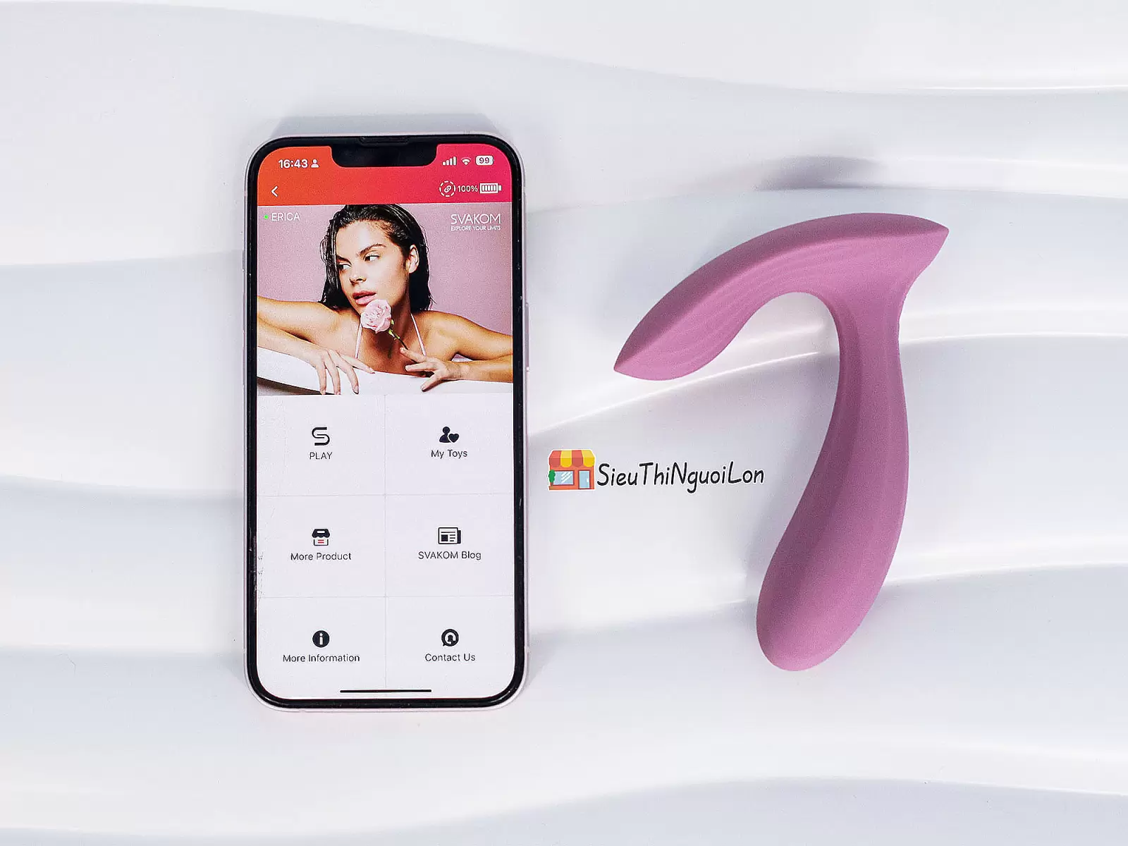 Máy massage quần lót Svakom Erica điều khiển bằng App