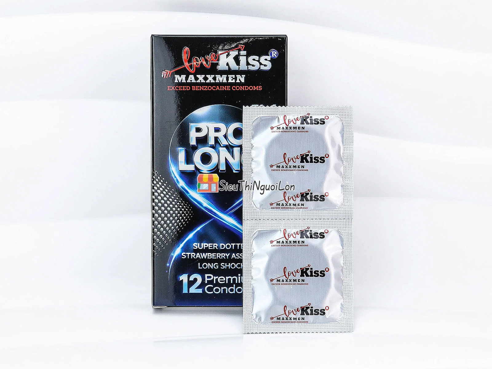 Bao cao su Love Kiss Maxxmen Pro Long 5in1 kéo dài cuộc yêu, thăng hoa cảm xúc