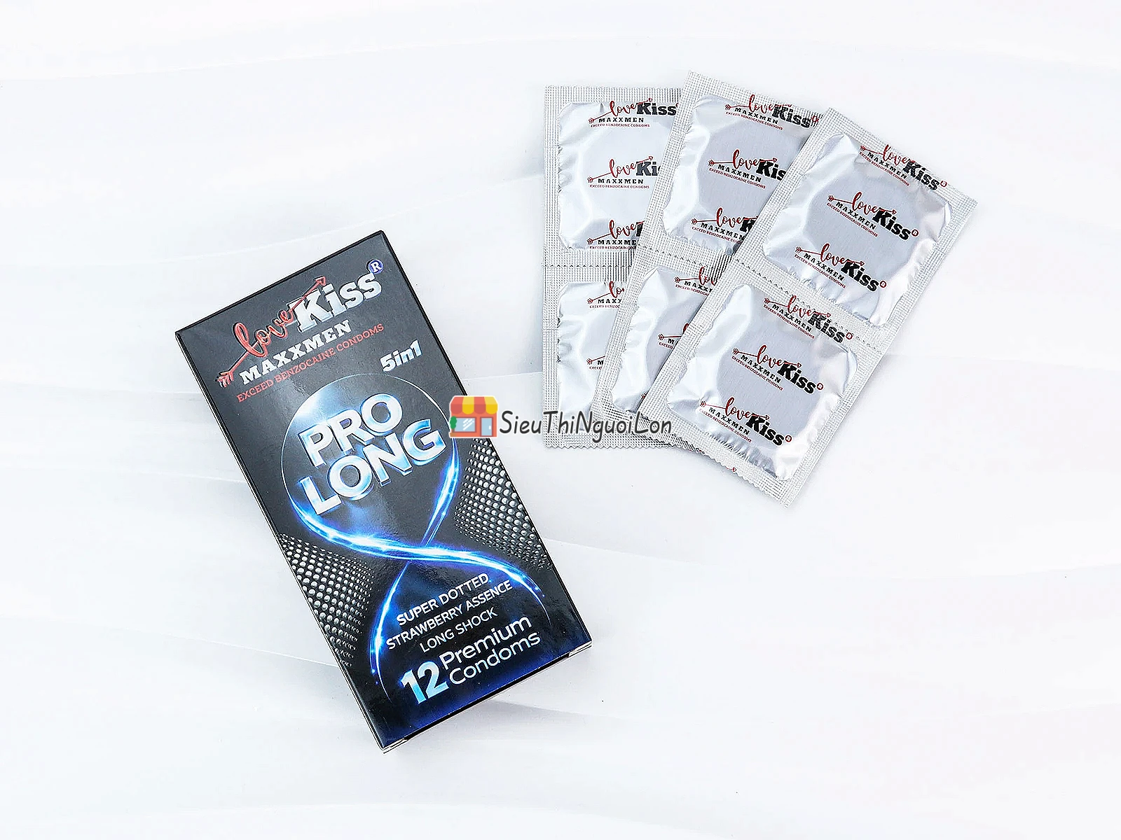 Bao cao su Love Kiss Maxxmen Pro Long 5in1 kéo dài cuộc yêu, thăng hoa cảm xúc