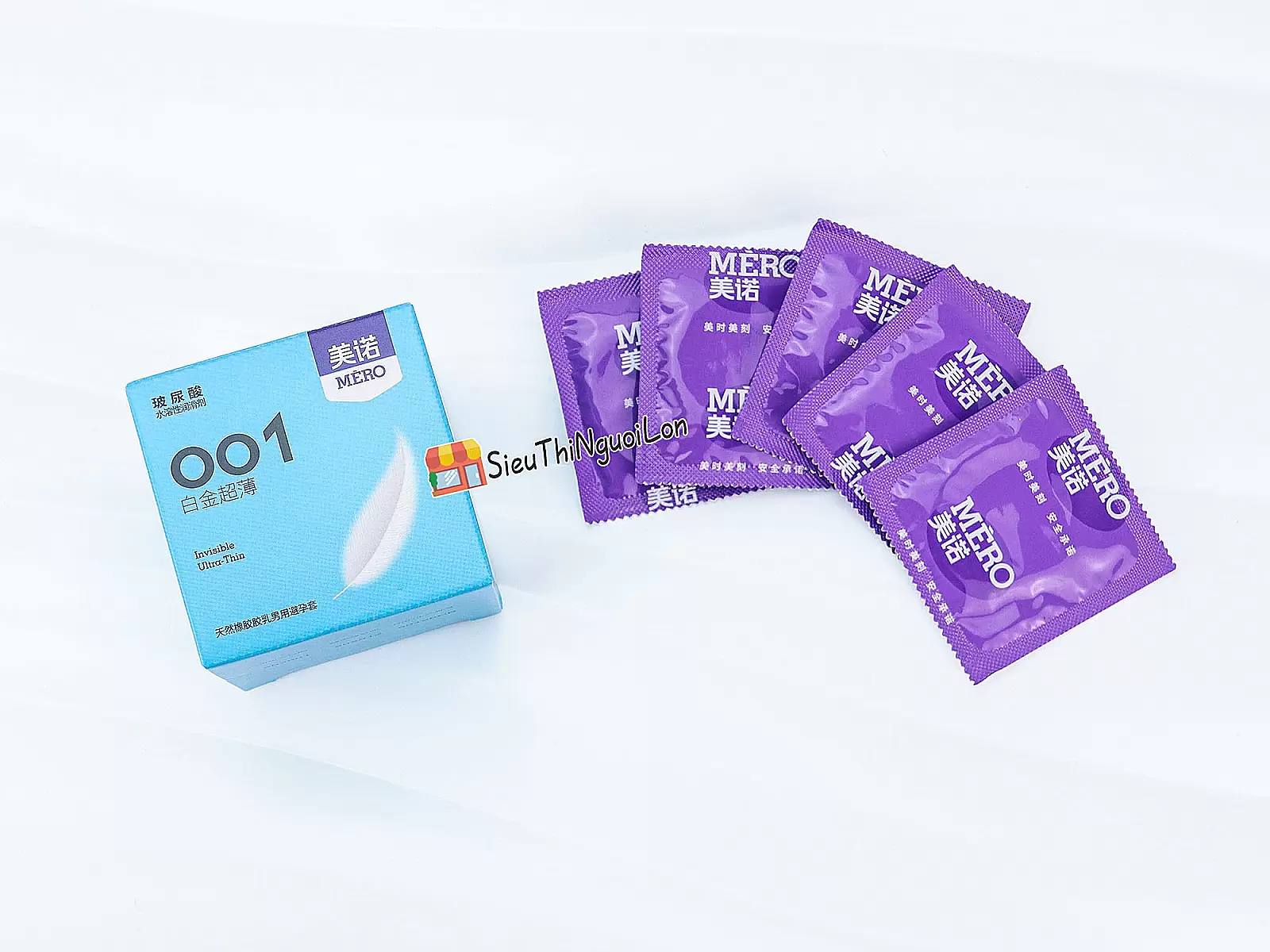 Bao cao su MERO 001 Invisible Ultra-Thin siêu mỏng, cảm giác chân thật tối đa