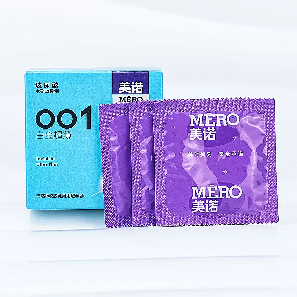 Bao cao su MERO 001 Invisible Ultra-Thin siêu mỏng, cảm giác chân thật tối đa