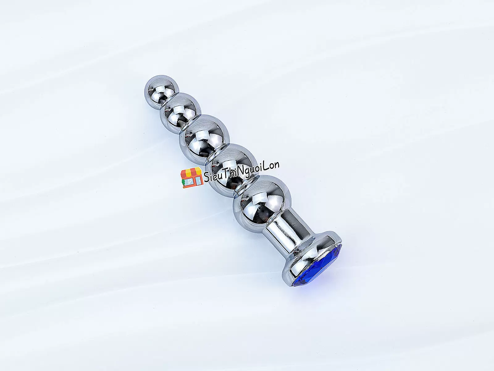 Dụng cụ kích thích hậu môn Inox chân dế pha lê