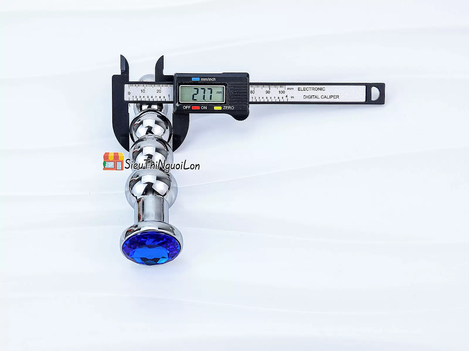 Dụng cụ kích thích hậu môn Inox chân dế pha lê