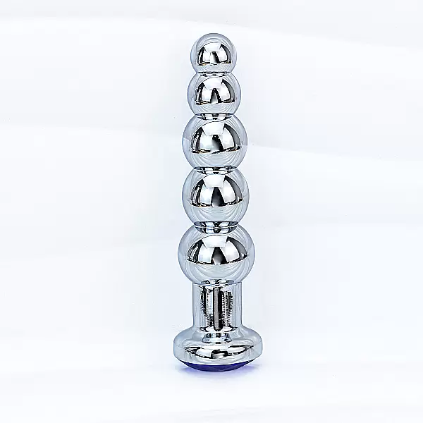 Dụng cụ kích thích hậu môn Inox chân dế pha lê