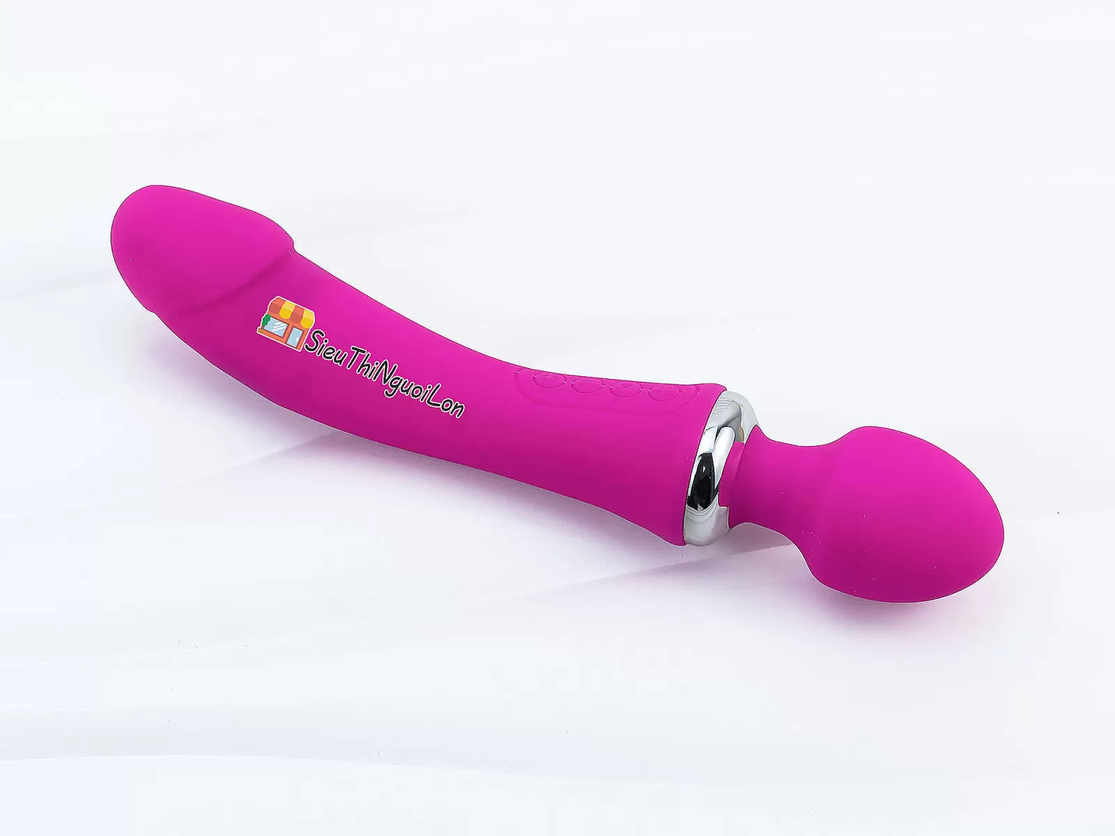 Máy massage điểm G rung 2 đầu Double End ấm nóng pin sạc