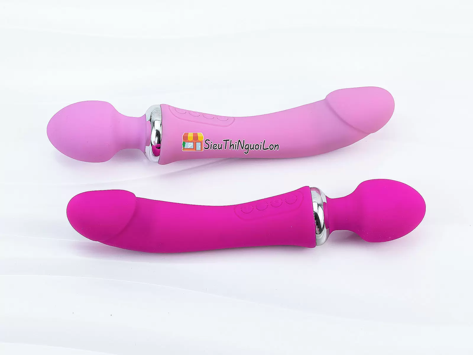 Máy massage điểm G rung 2 đầu Double End ấm nóng pin sạc