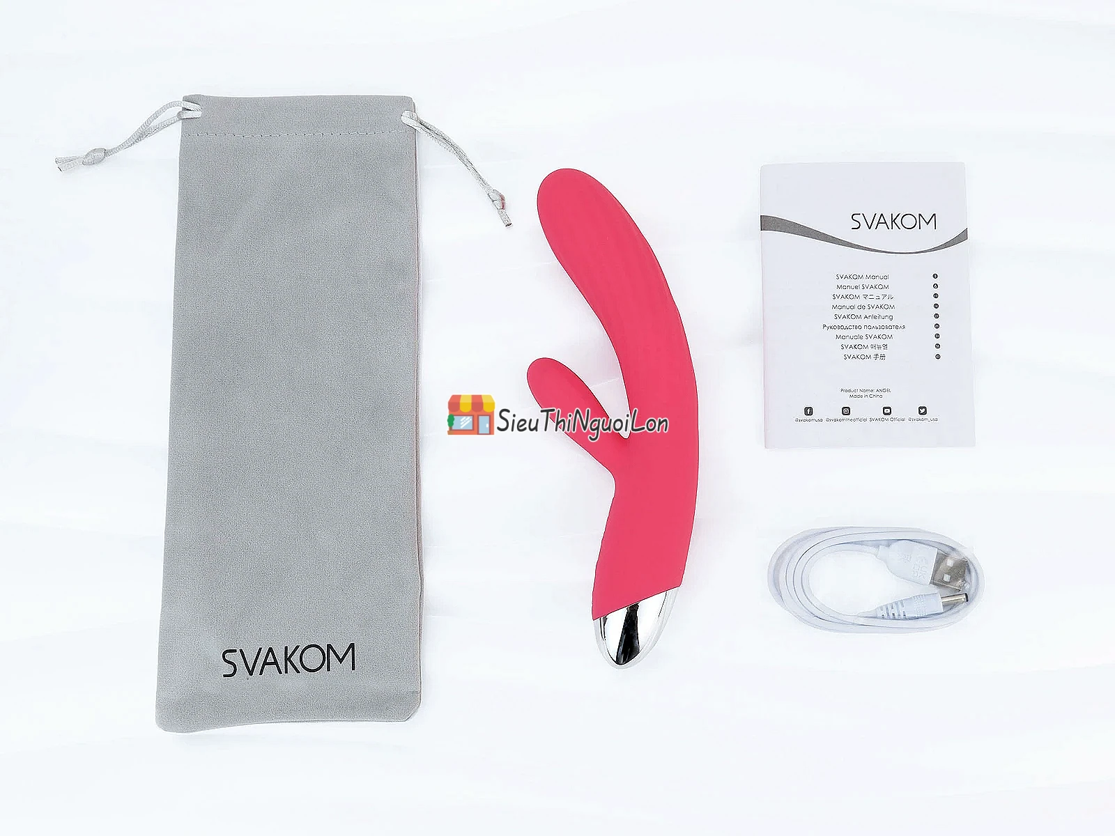 Máy mát xa điểm G Svakom Angel rung phát nhiệt sưởi ấm