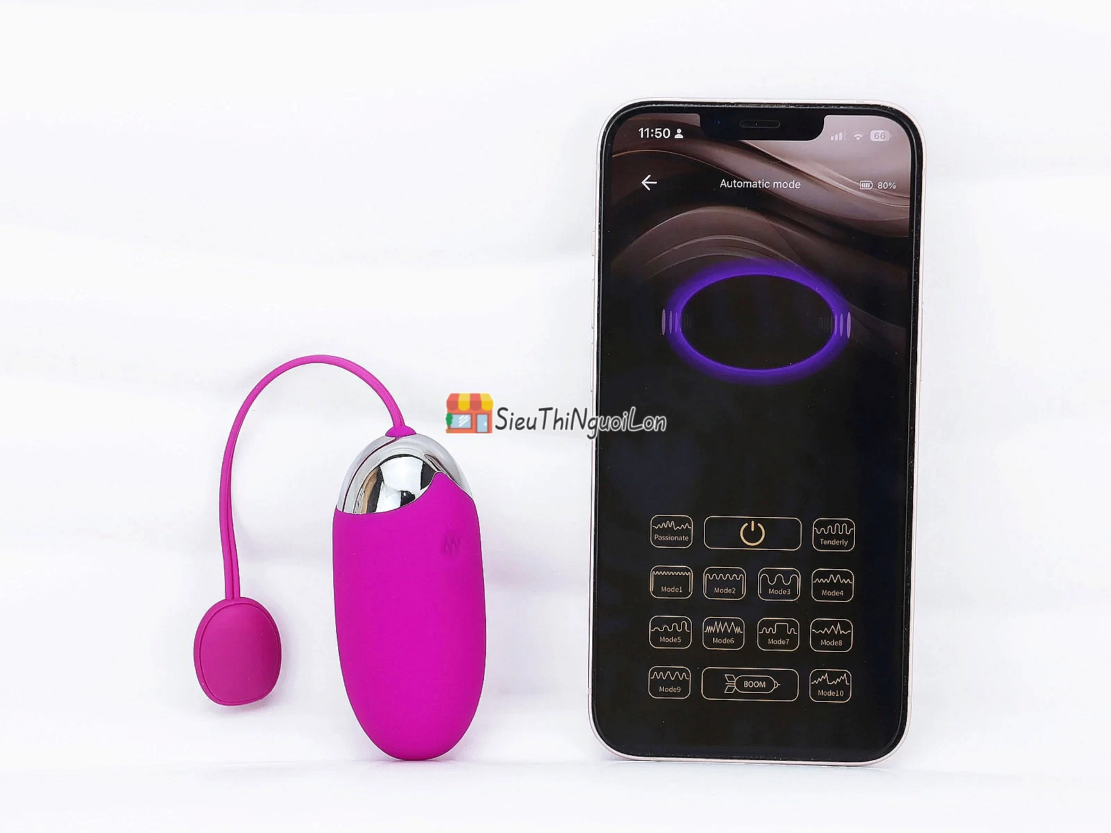 Trứng rung tình yêu cực mạnh Pretty love Abner điều khiển bằng smartphone