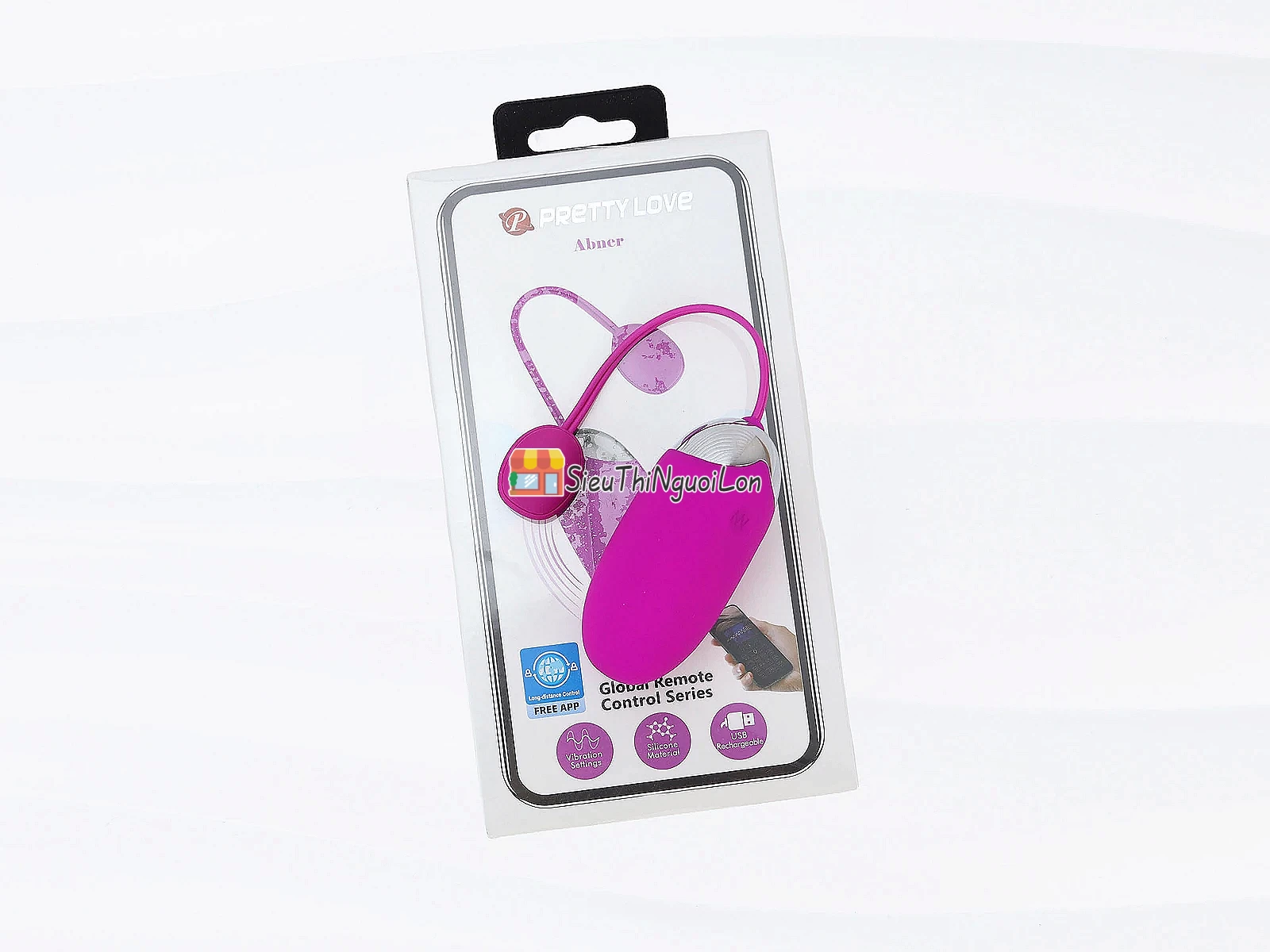 Trứng rung tình yêu cực mạnh Pretty love Abner điều khiển bằng smartphone