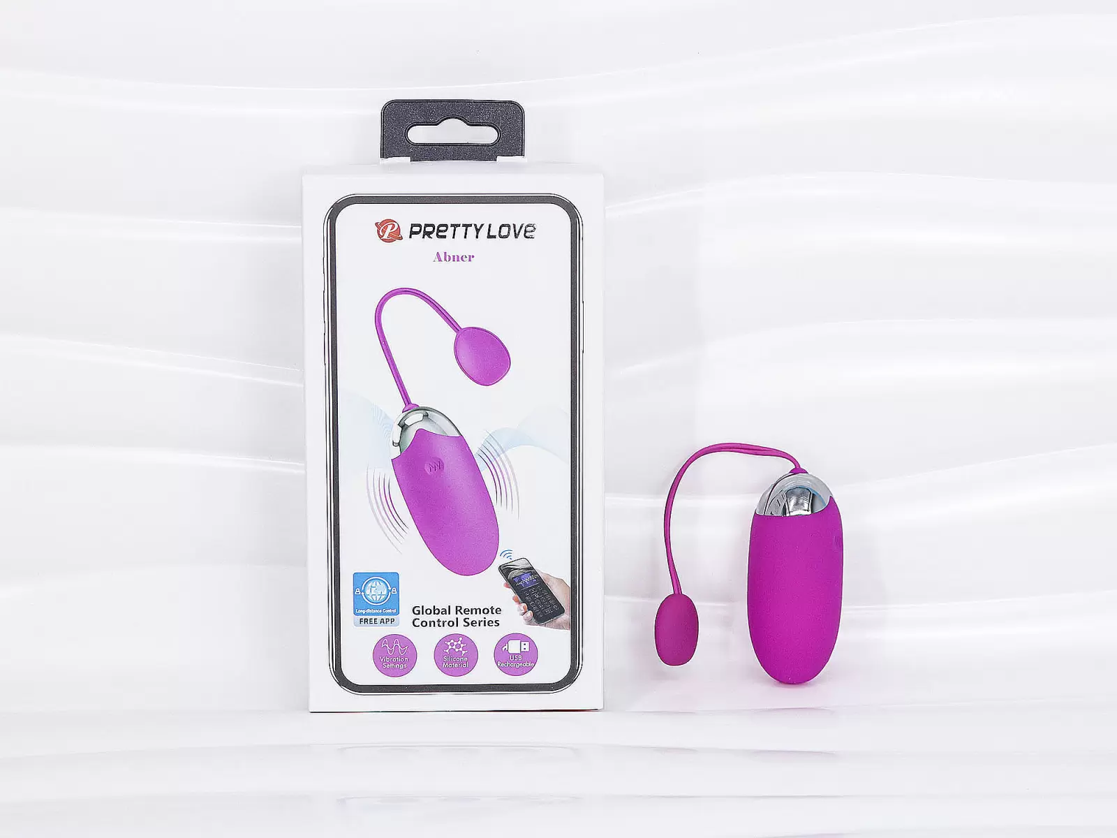 Trứng rung t&igrave;nh y&ecirc;u cực mạnh Pretty love Abner điều khiển bằng smartphone