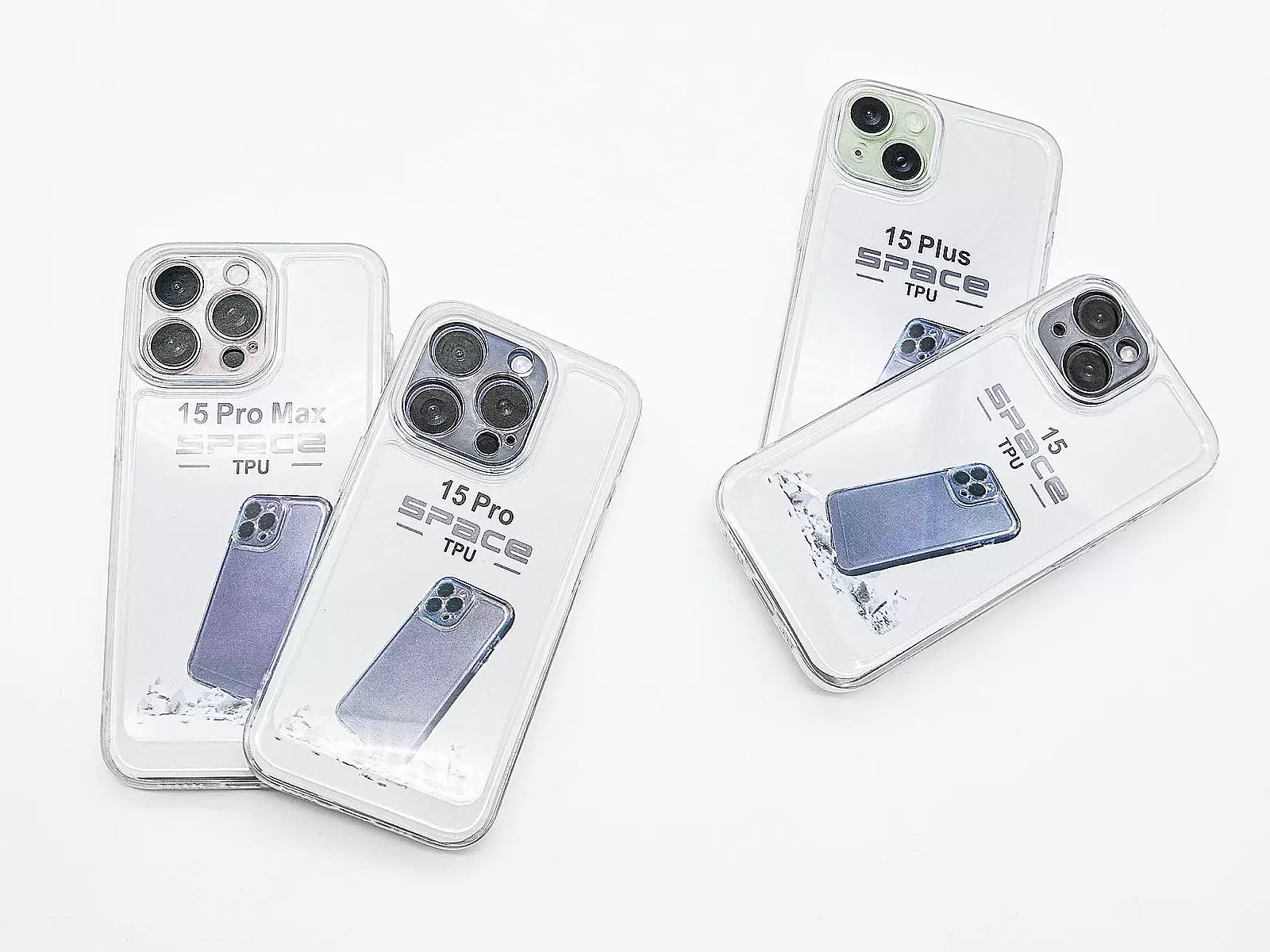 Ốp lưng trong suốt TPU Space cho iPhone 15 Pro Max