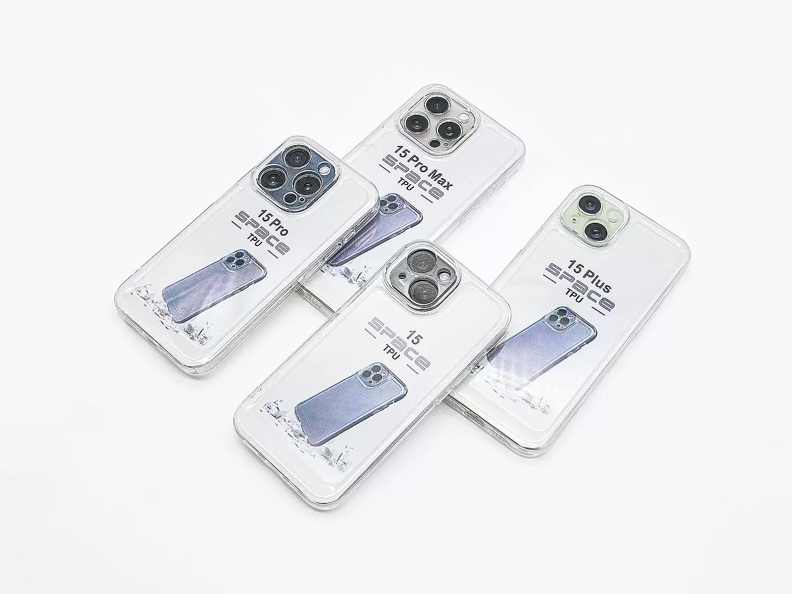 Ốp lưng trong suốt TPU Space cho iPhone 15 Pro Max