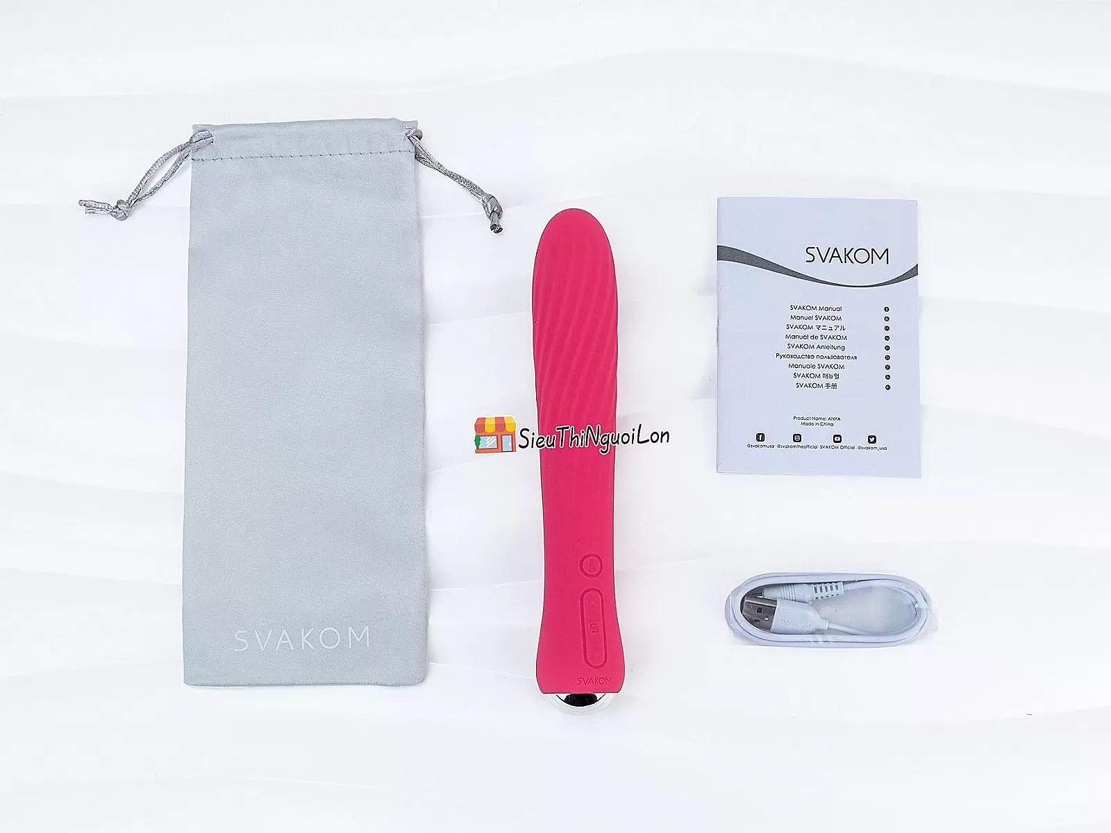 Máy mát xa tình yêu Svakom Anya pin sạc phát nhiệt
