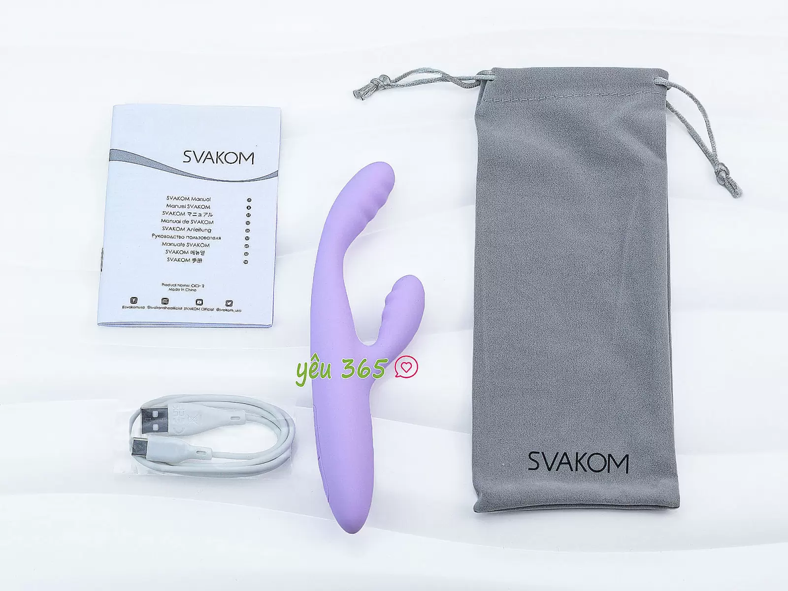 Máy massage điểm G Svakom CiCi+2 có nhánh kết nối qua app điện thoại