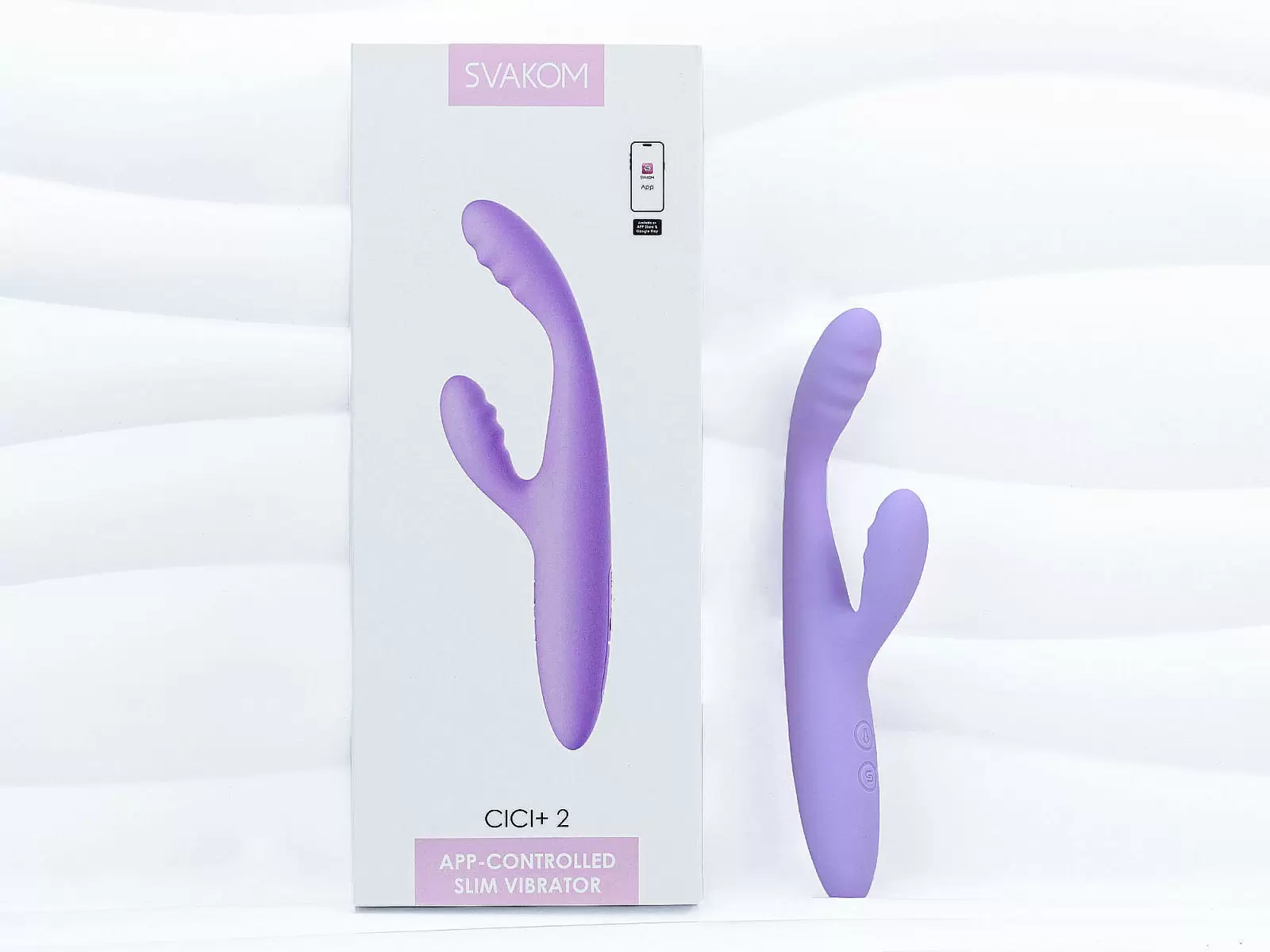 Máy massage điểm G Svakom CiCi+2 có nhánh kết nối qua app điện thoại