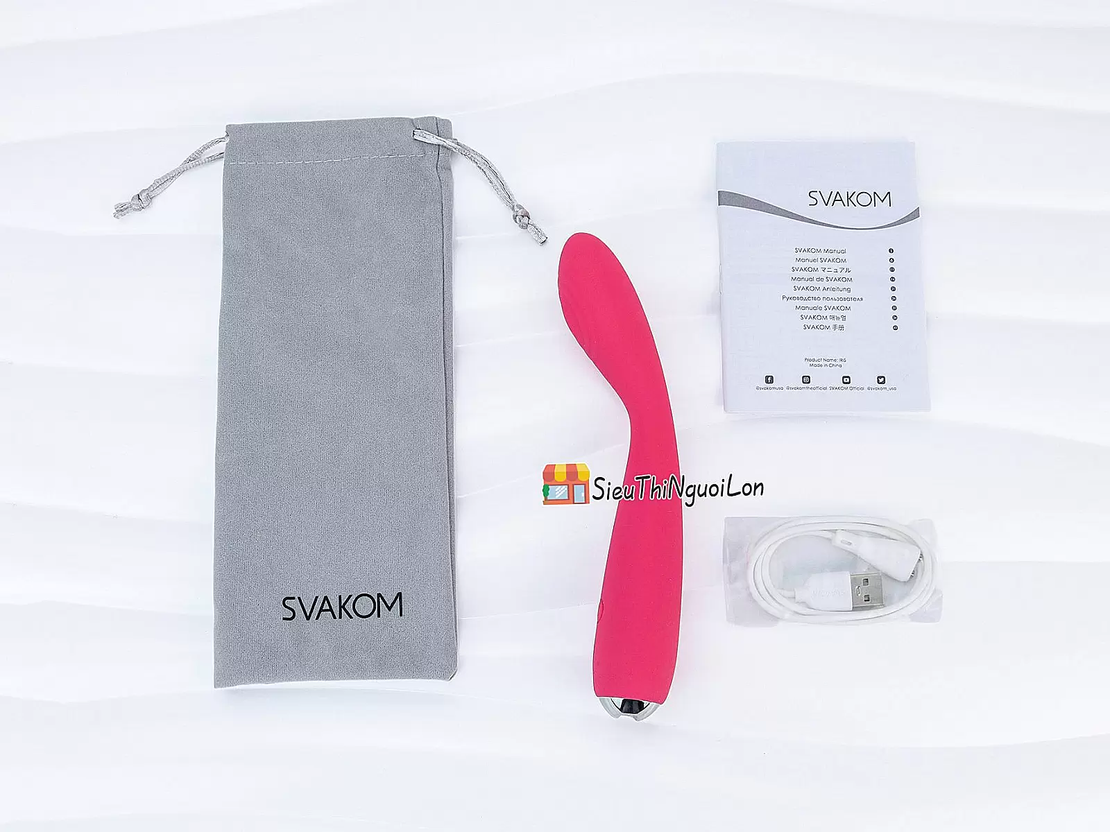 Máy massage ngón tay Svakom Iris 5 chế độ pin sạc nhập khẩu Mỹ