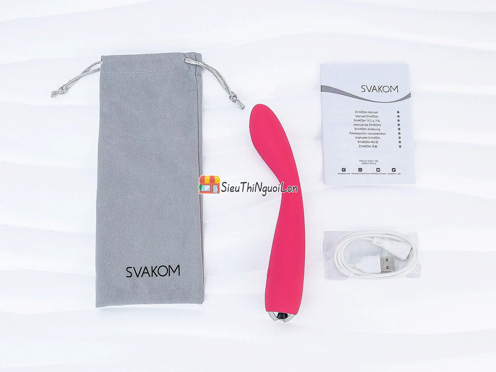Máy massage ngón tay Svakom Iris 5 chế độ pin sạc nhập khẩu Mỹ