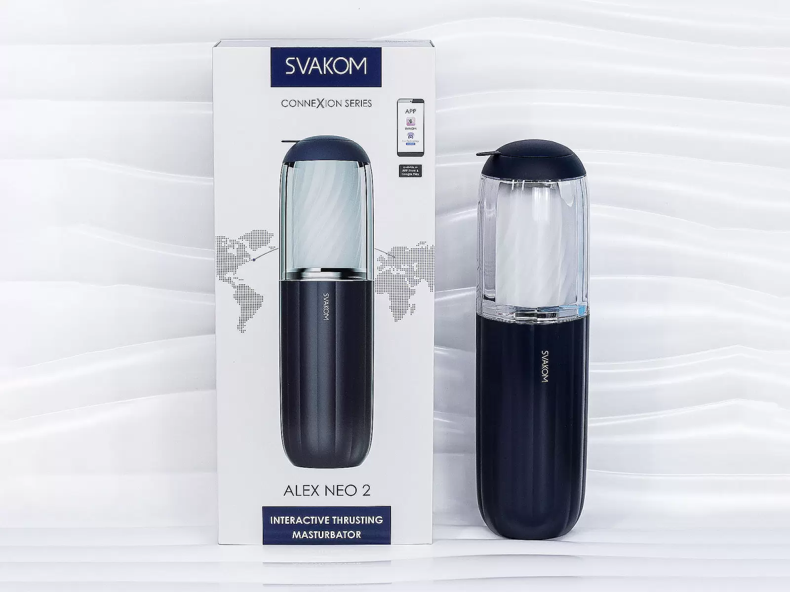 &Acirc;m đạo giả Svakom Alex Neo 2 rung thụt điều khiển điện thoại