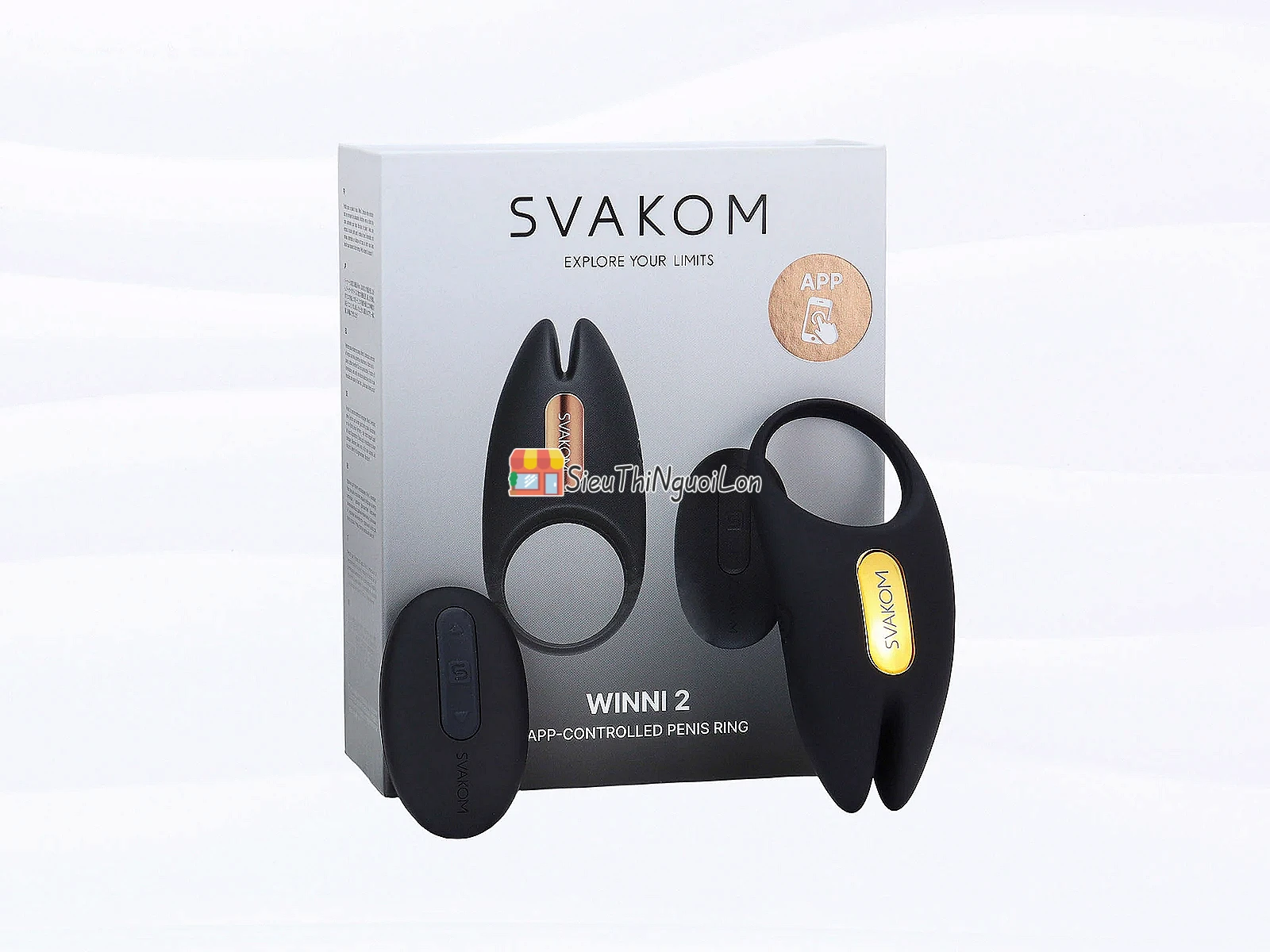 Vòng đeo dương vật Svakom Winni 2 kèm điểu khiển từ xa và qua App