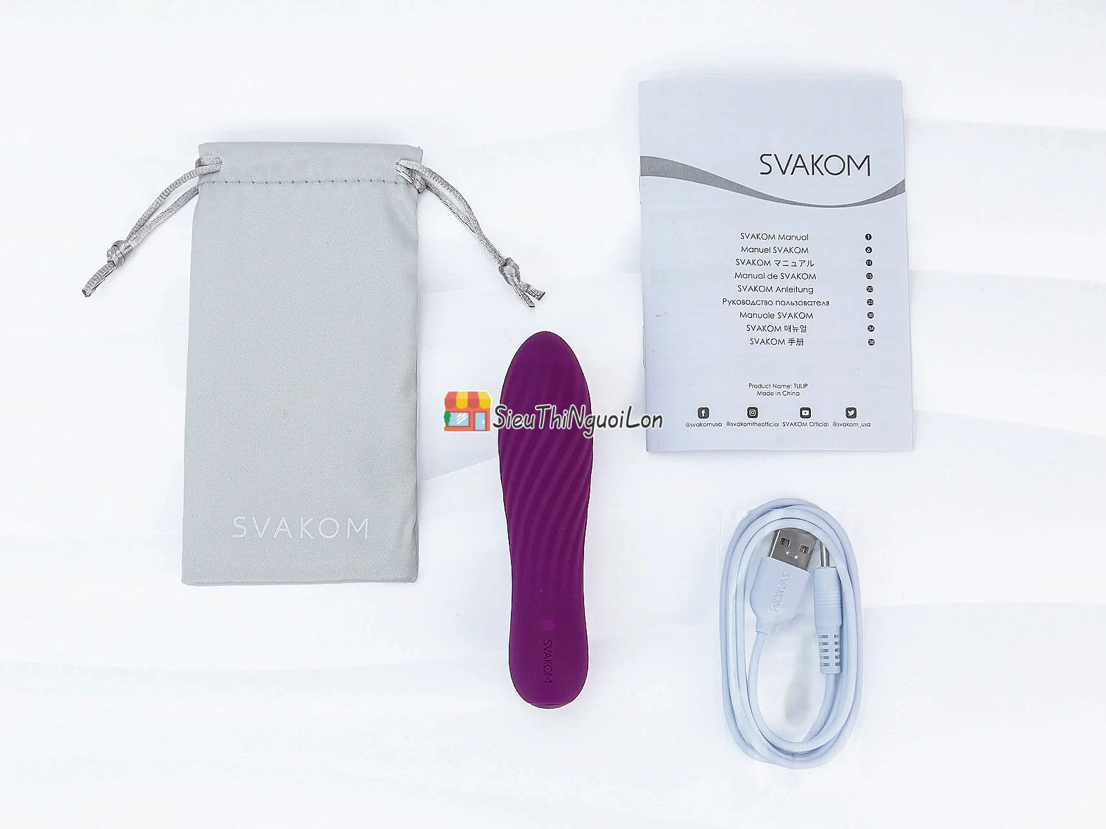 Svakom Tulip Trứng rung mạnh mẽ, nhỏ gọn, quyến rũ