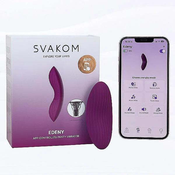 Lưỡi liếm âm đạo Svakom Edeny siêu mềm điều khiển qua app, có quần lót