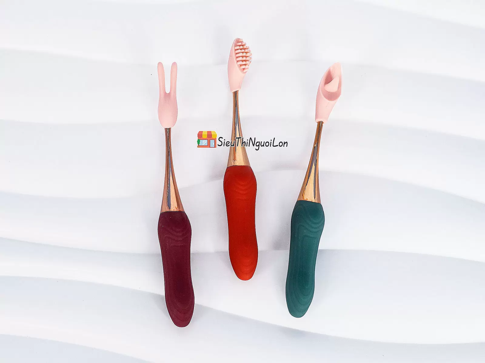 Máy massage điểm G 3 đầu pin sạc nhỏ gọn