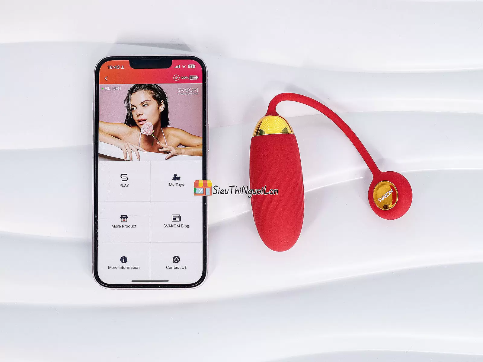 Trứng rung tình yêu Svakom Ella Neo điều khiển Smartphone