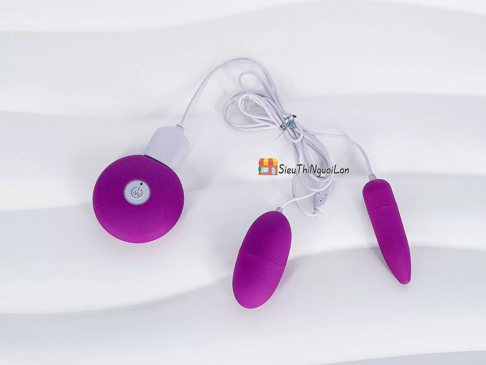 Trứng rung tình yêu 2 đầu MiChao pin sạc rung cực mạnh