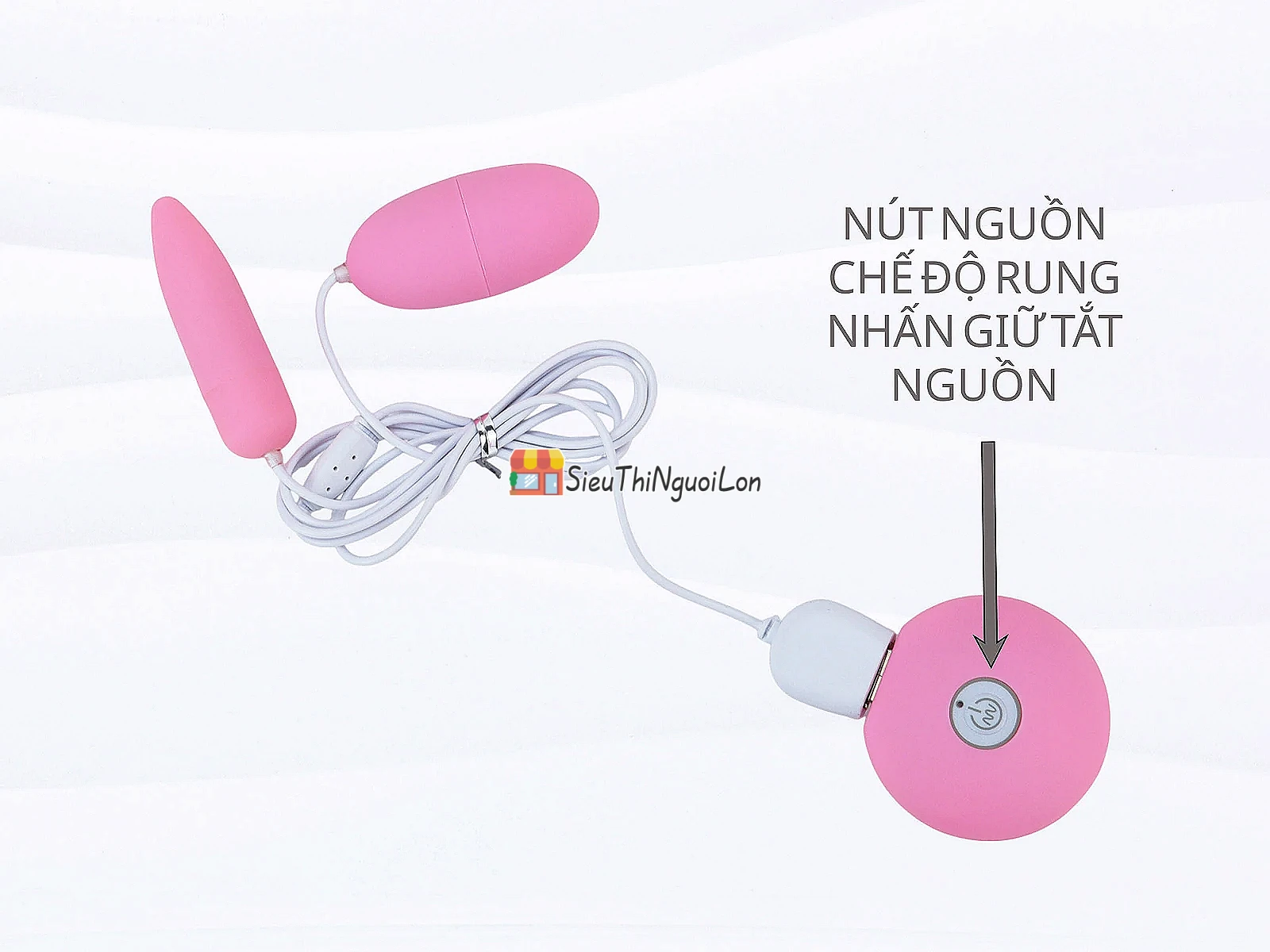 Trứng rung tình yêu 2 đầu MiChao pin sạc rung cực mạnh