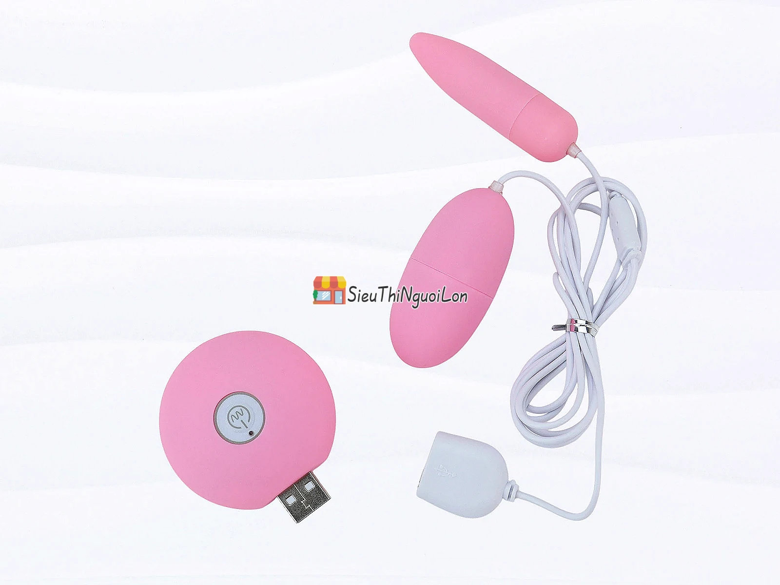 Trứng rung tình yêu 2 đầu MiChao pin sạc rung cực mạnh