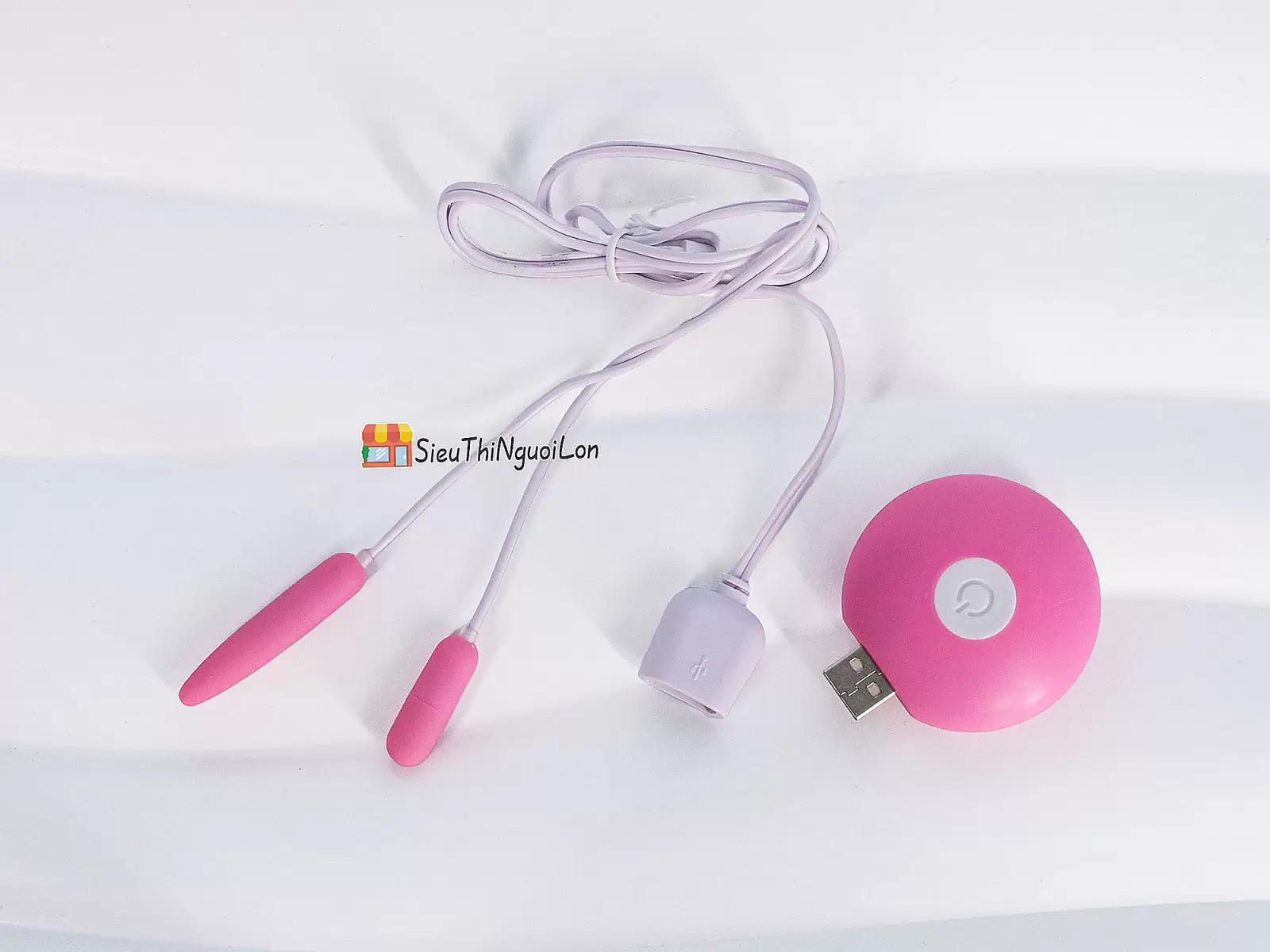 Trứng rung tình yêu 2 đầu siêu nhỏ pin sạc