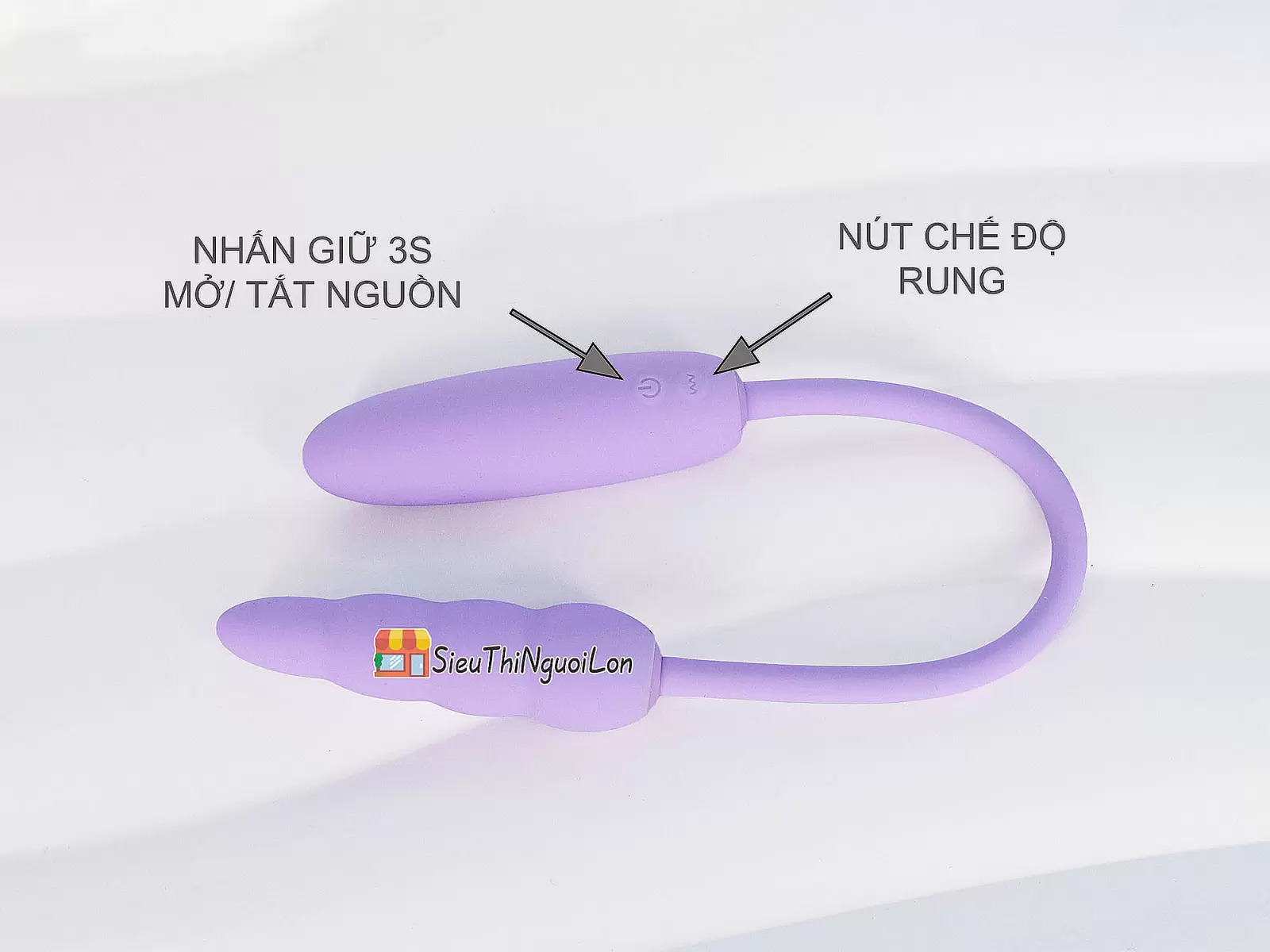 Trứng rung sạc siêu nhỏ kích thích 2 đầu âm đạo và hậu môn