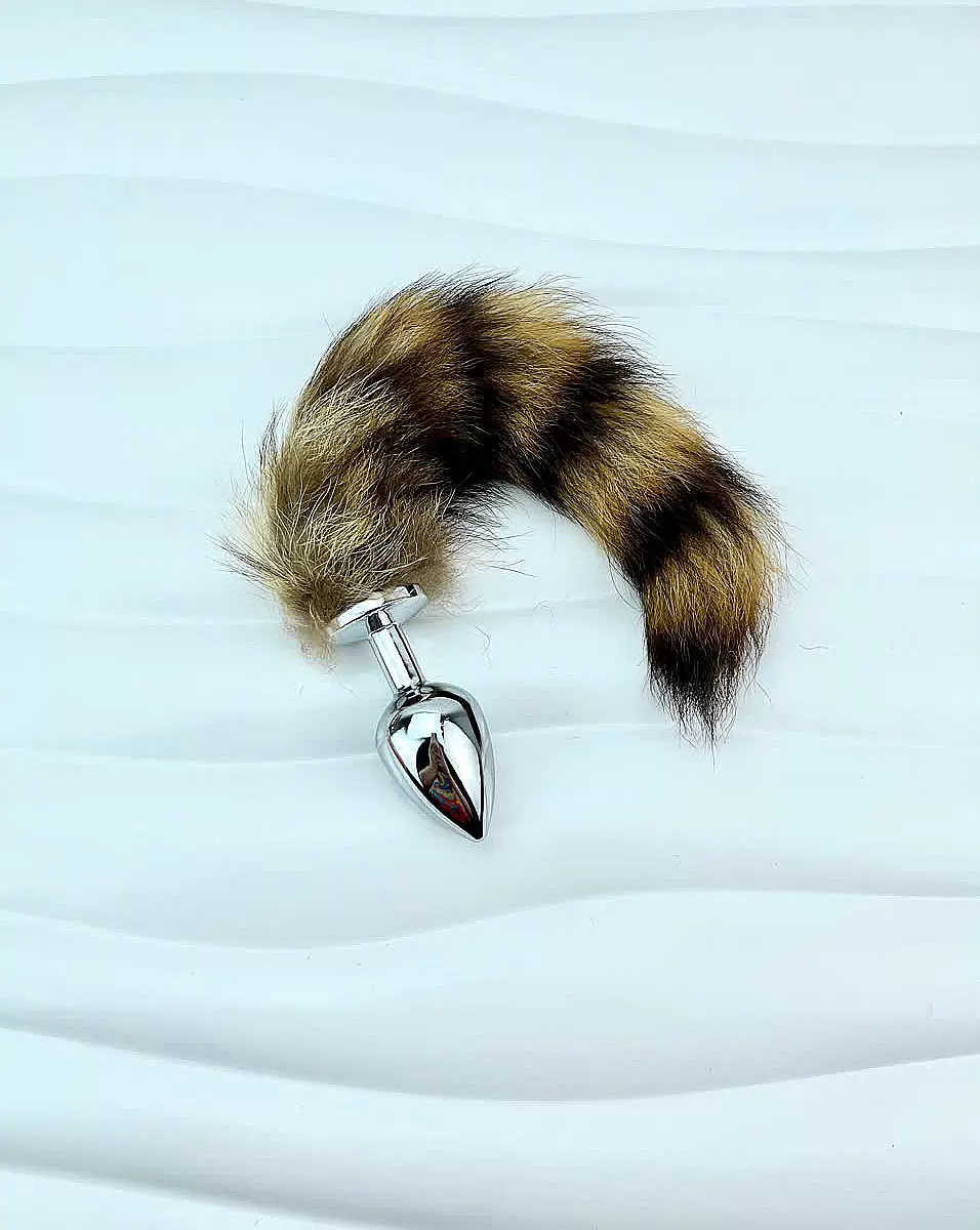 Thanh Lý Bỏ Mẫu - Đồ chơi kích hậu đuôi chồn inox loại tốt, hơi rụng lông