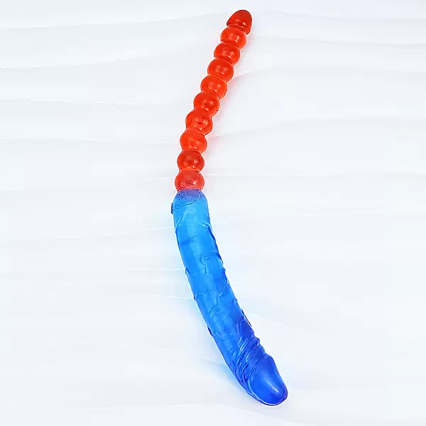 Dương vật giả 2 đầu dương vật và kích hậu xanh đỏ