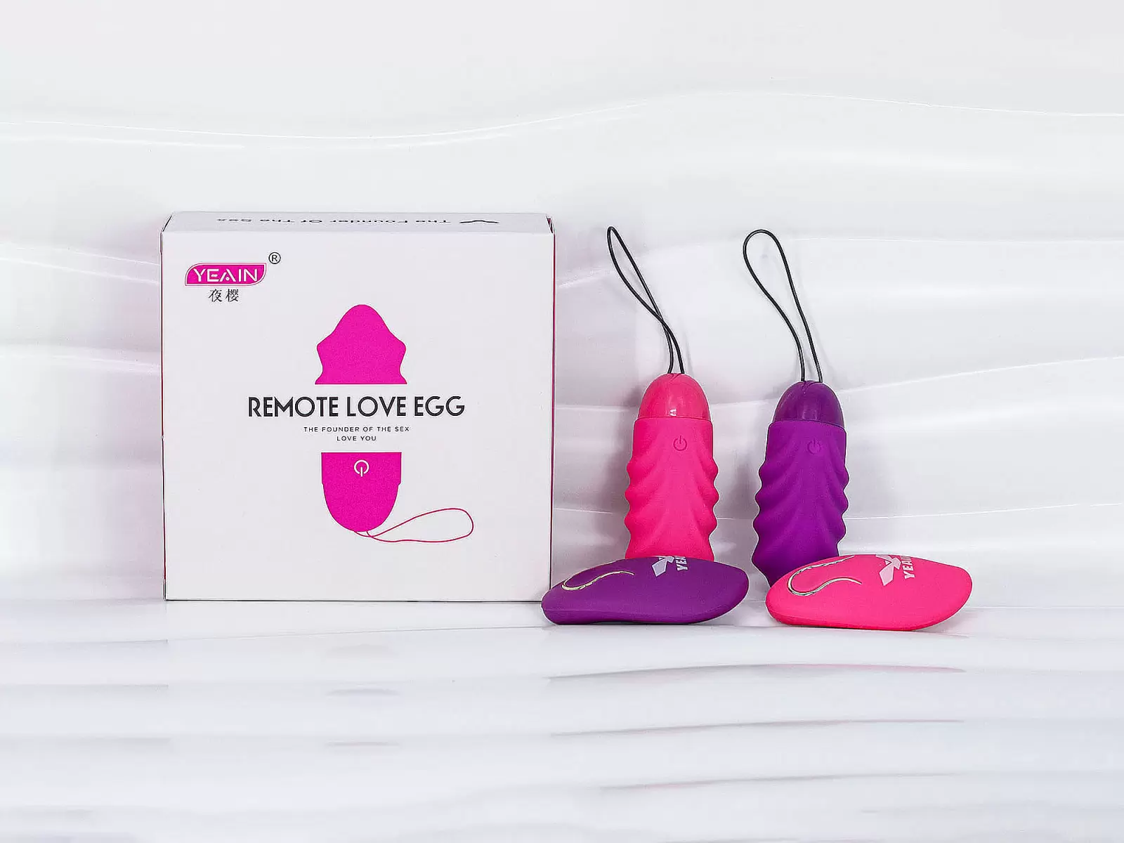 Trứng rung t&igrave;nh y&ecirc;u kh&ocirc;ng d&acirc;y Yeain Sakura pin sạc