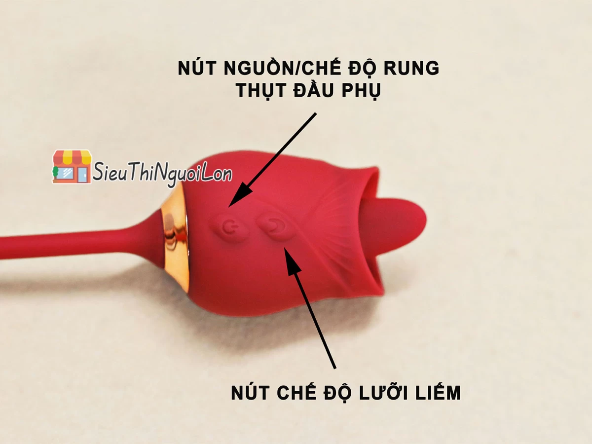 Trứng rung hoa hồng hai đầu lưỡi liếm và trứng rung thụt