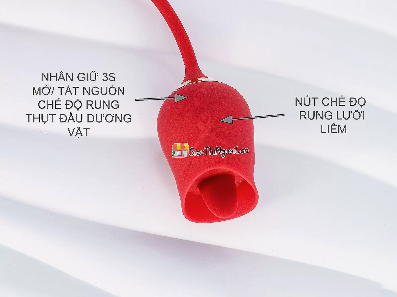 Trứng rung hoa hồng hai đầu lưỡi liếm và trứng rung thụt