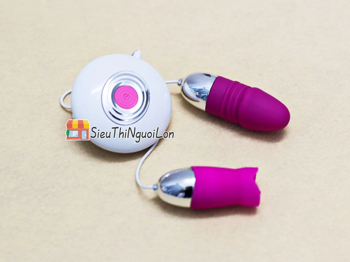 Trứng rung tình yêu mini 2 đầu Vibrating