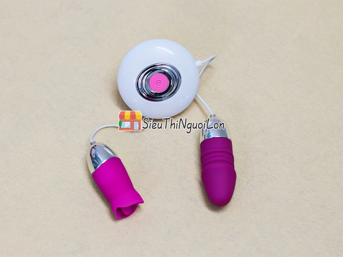 Trứng rung tình yêu mini 2 đầu Vibrating