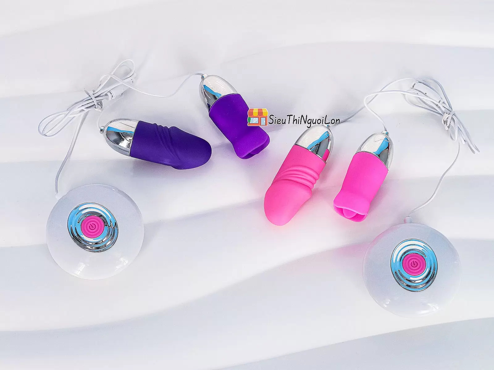 Trứng rung tình yêu mini 2 đầu Vibrating