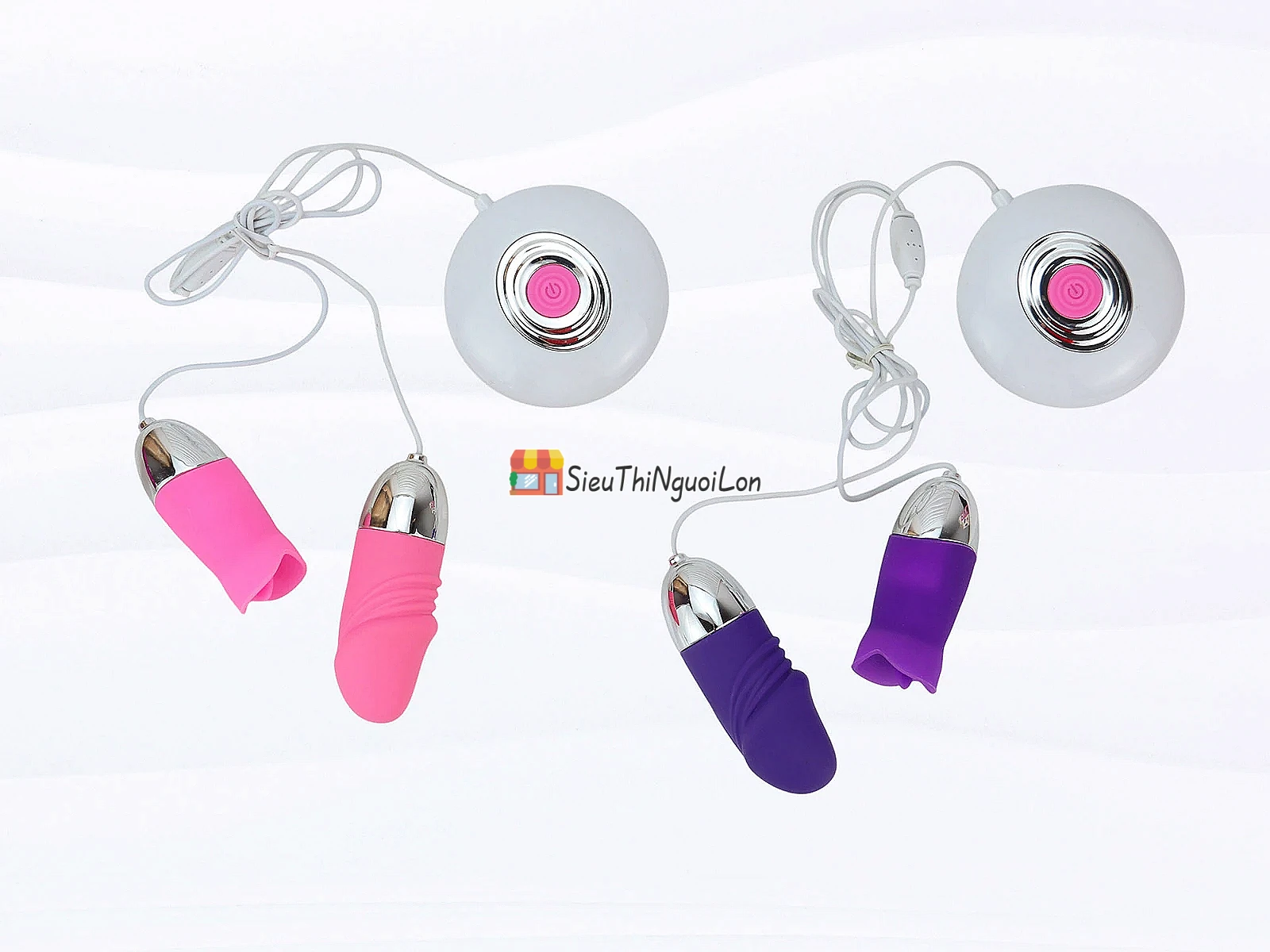 Trứng rung tình yêu mini 2 đầu Vibrating