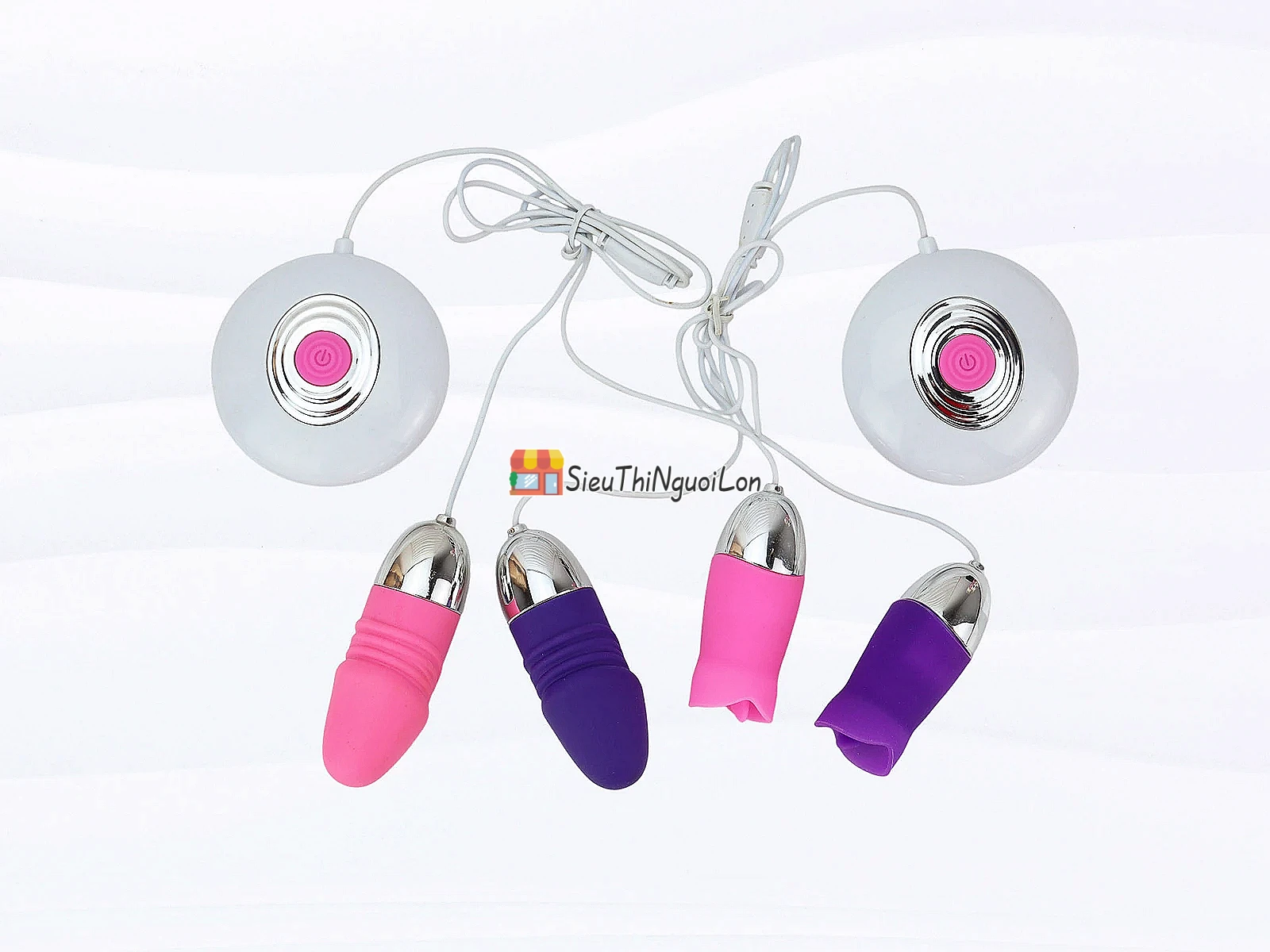 Trứng rung tình yêu mini 2 đầu Vibrating