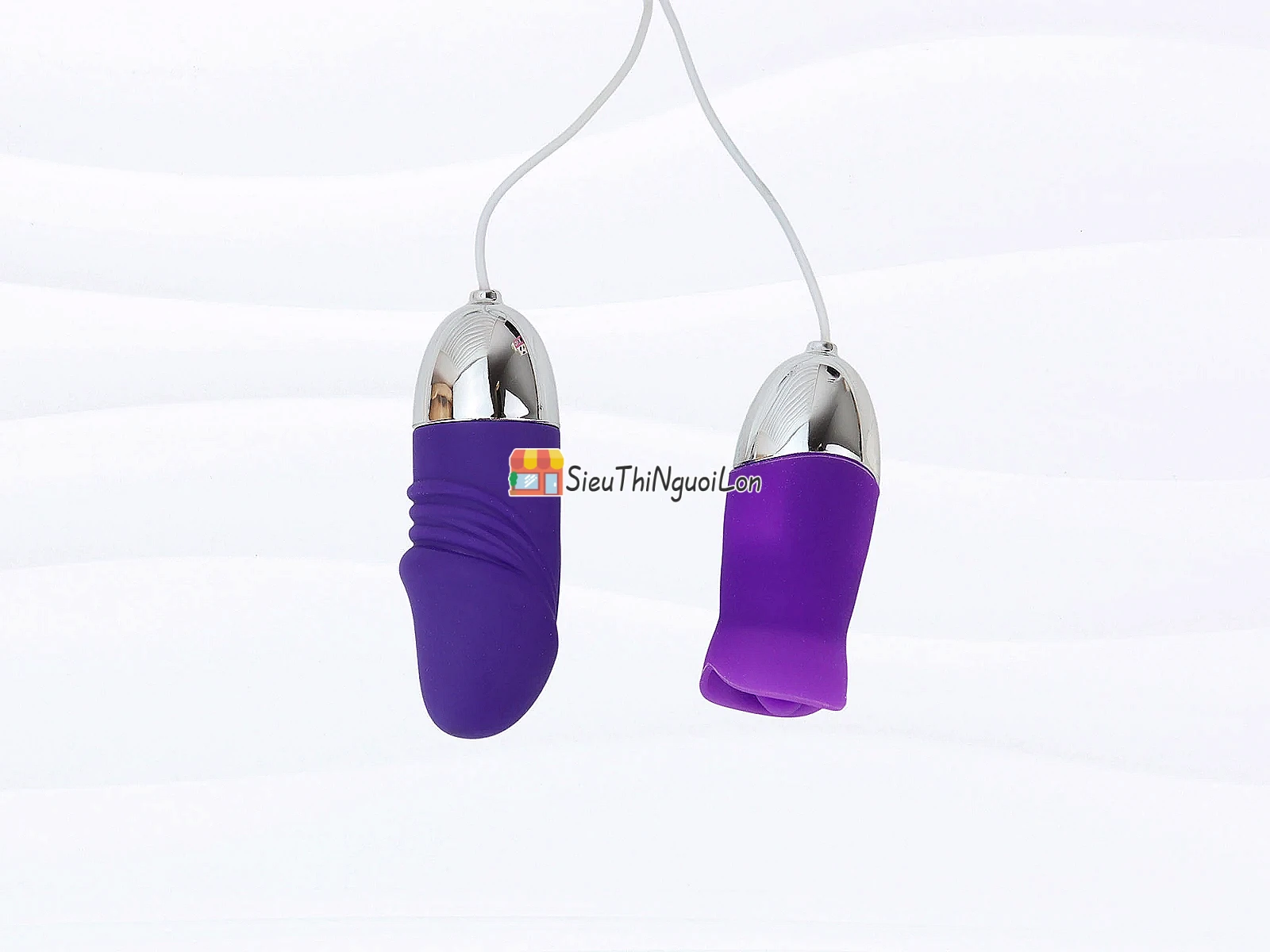 Trứng rung tình yêu mini 2 đầu Vibrating