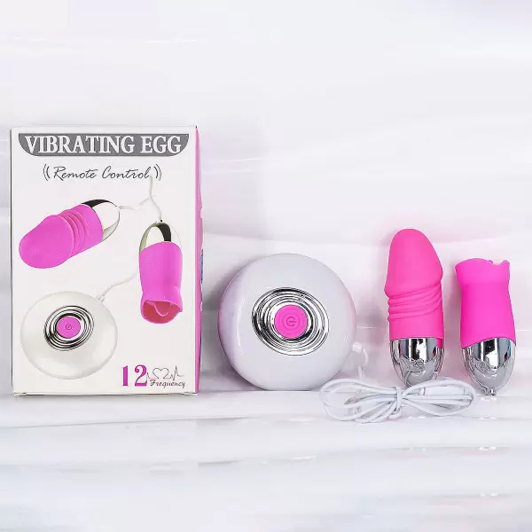 Trứng rung tình yêu mini 2 đầu Vibrating
