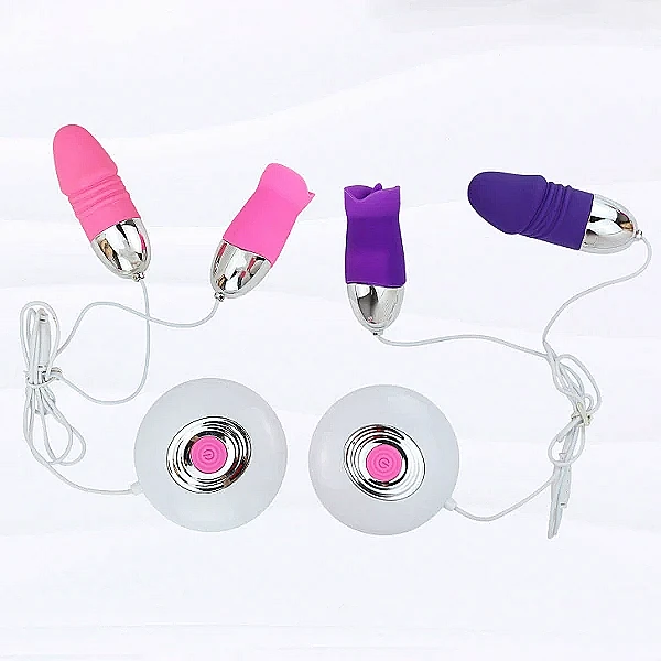 Trứng rung tình yêu mini 2 đầu Vibrating