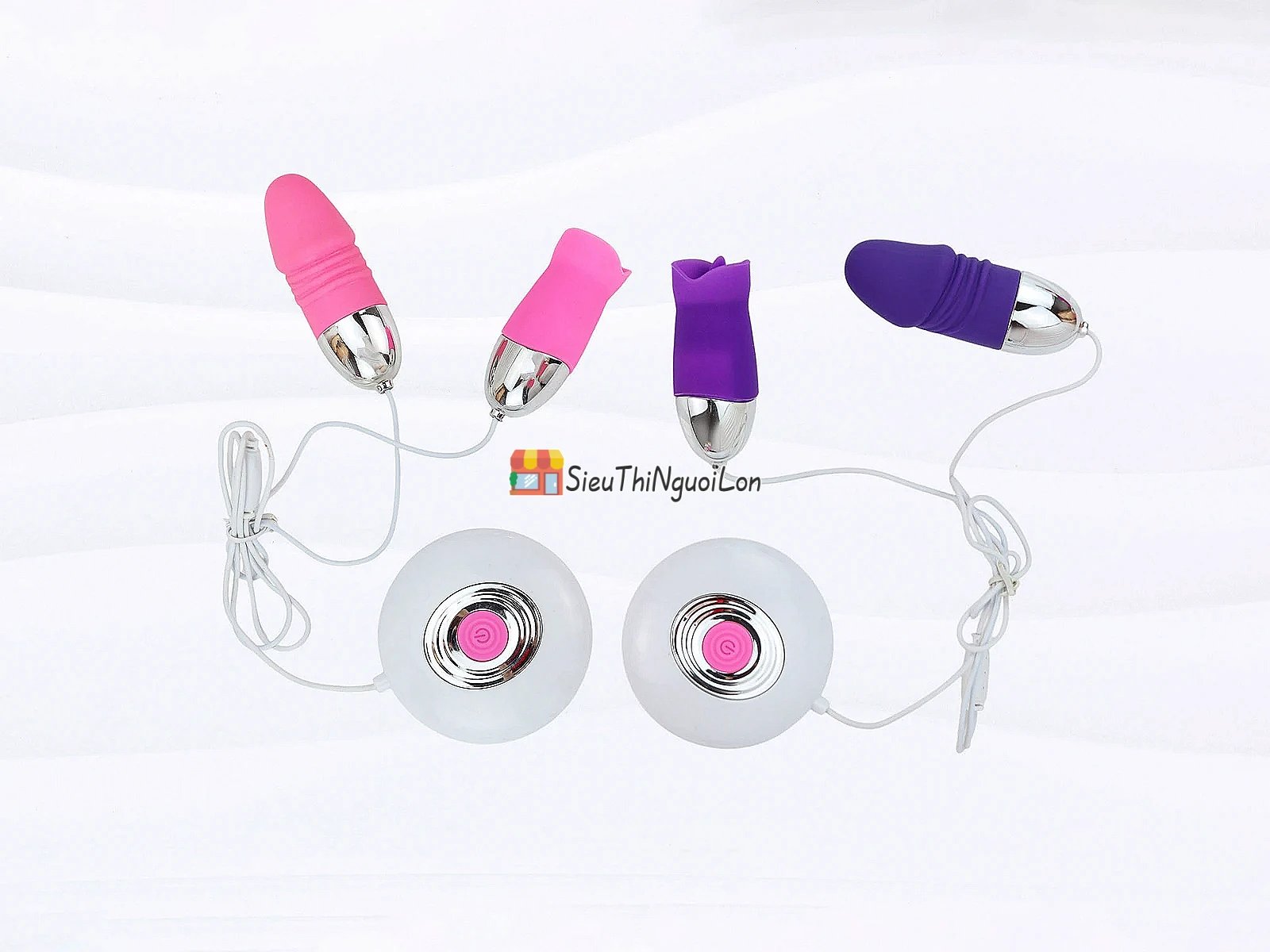 Trứng rung tình yêu mini 2 đầu Vibrating