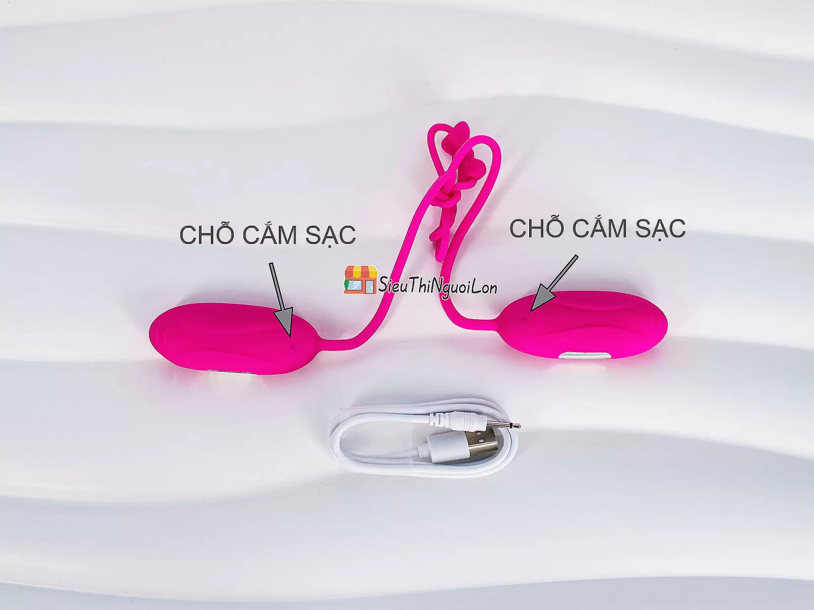 Trứng rung tình yêu 2 đầu Aphojoy pin sạc